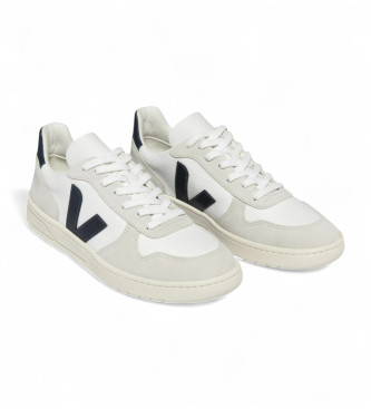 VEJA Sneakers V-10 in pelle bianca