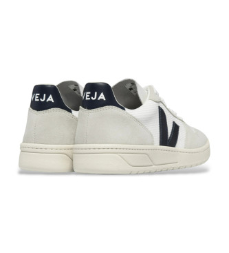 VEJA Sneakers V-10 in pelle bianca