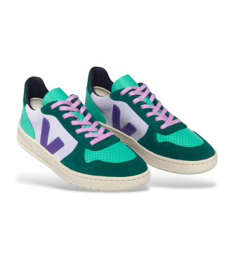 VEJA Sneakers in pelle verde V-10