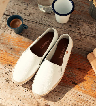 Verbenas Nuria Nucleo Leren Nautic Schoenen wit