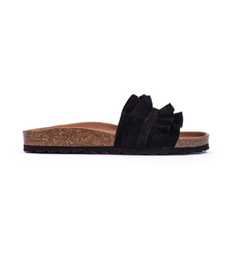 Verbenas Rocio Serraje Volante - sandaler i svart lder