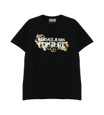 Versace Jeans Couture T-shirt com logtipo preto