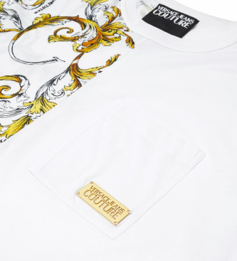 Versace Jeans Couture Outline Barocco T-shirt coupe standard blanc