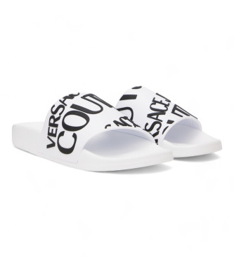 Versace Jeans Couture Flip-flops med glidende bund hvid