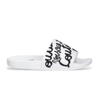 Versace Jeans Couture Chanclas logotipo blanco