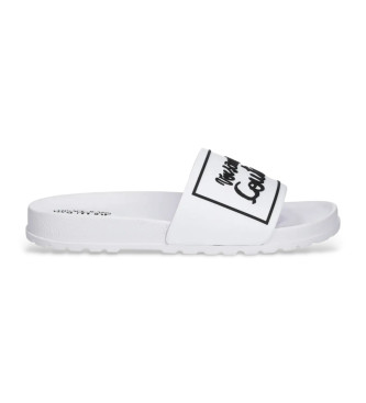 Versace Jeans Couture Witte teenslippers met logo