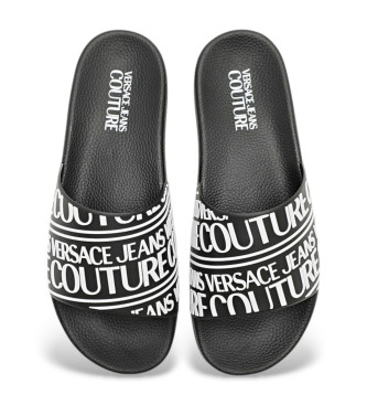 Versace Jeans Couture Flip-flops logotyp ovandel svart