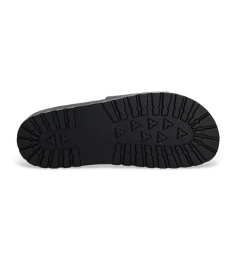 Versace Jeans Couture Zwarte teenslippers met logo