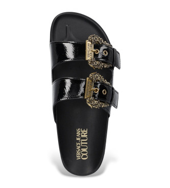 Versace Jeans Couture Sandalen dubbele bandjes zwart