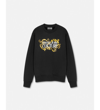 Versace Jeans Couture Standard cut sweatshirt with black logo