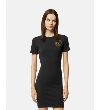 Versace Jeans Couture T-shirt dress V-Emblem Logo black