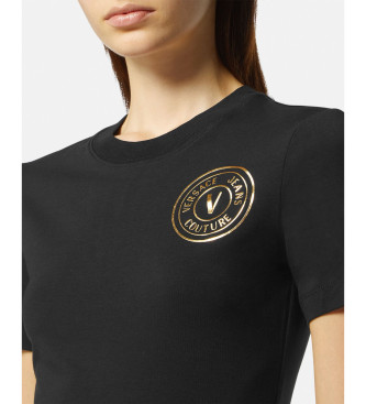 Versace Jeans Couture T-shirt dress V-Emblem Logo black