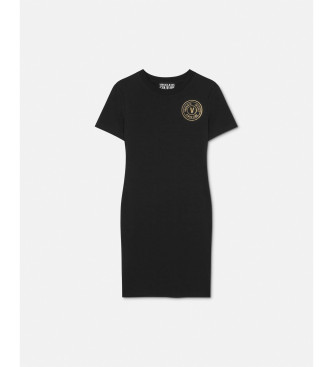 Versace Jeans Couture T-shirt dress V-Emblem Logo black