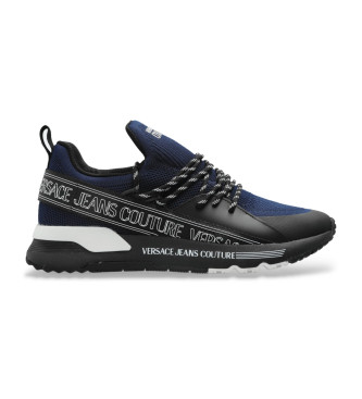 Versace Jeans Couture Blue logo printed trainers