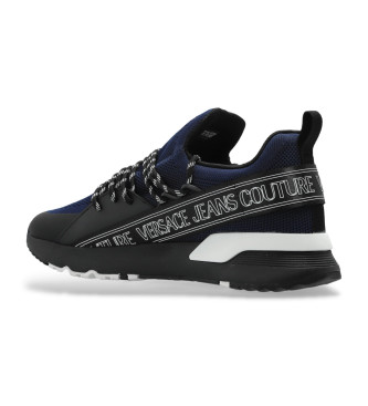 Versace Jeans Couture Blue logo printed trainers