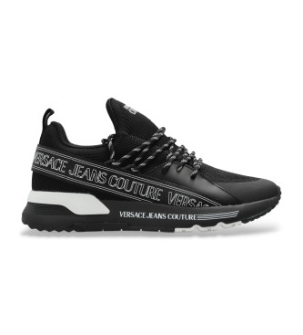 Versace Jeans Couture Sportschoenen met logoprint zwart