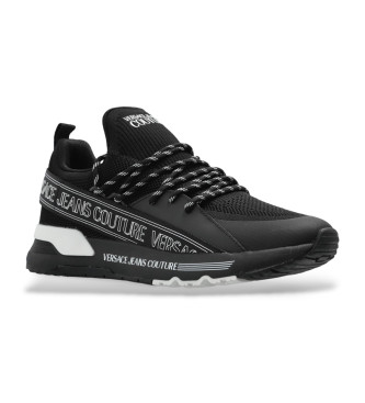 Versace Jeans Couture Sportschoenen met logoprint zwart