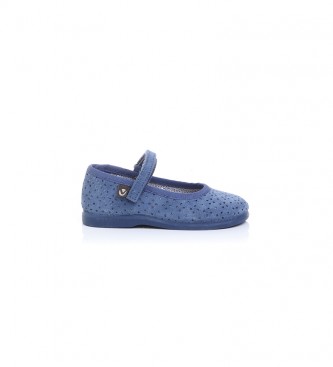Victoria Sapatos de couro 102755 azul