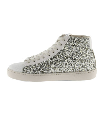 Victoria Berlin Shoes Silver Glitter Booties