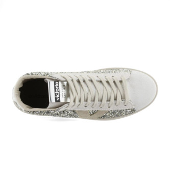 Victoria Scarpe da ginnastica con stivale Berlin glitter argento