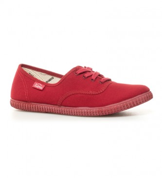 Victoria Zapatillas de lona rojo