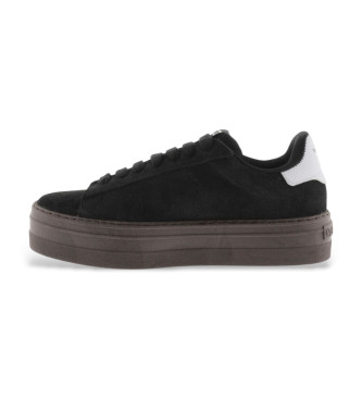 Victoria Barcelona Leder Sneakers schwarz