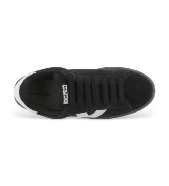 Victoria Barcelona Leder Sneakers schwarz