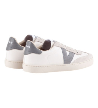 Victoria Berlin leather trainers white, grey
