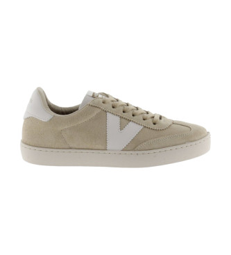Victoria Scarpe da ginnastica in pelle da ciclista berlinese beige