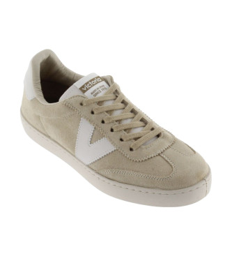 Victoria Scarpe da ginnastica in pelle da ciclista berlinese beige