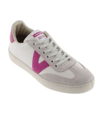 Victoria Sneakers Berlin In Pelle Effetto Bianco