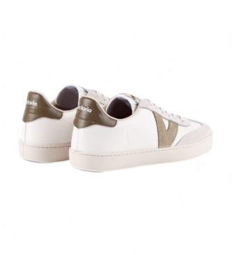 Victoria Sneakers Berlin In Pelle Effetto Bianco