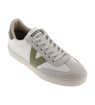 Victoria Sneakers Berlin In Pelle Effetto Bianco