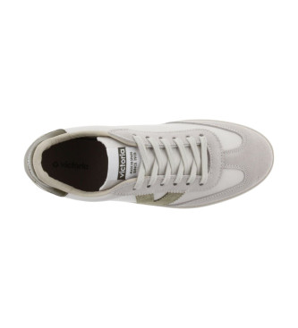 Victoria Sneakers Berlin In Pelle Effetto Bianco