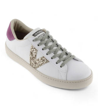 Victoria Berlin Glitter leather shoes white