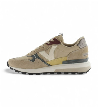 Victoria Sneaker Luna in pelle beige