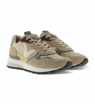 Victoria Sneaker Luna in pelle beige