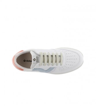 Victoria Madrid white leather trainers