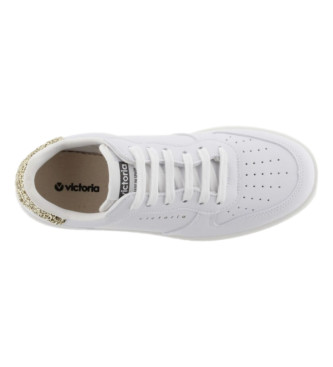 Victoria Madrid white leather trainers
