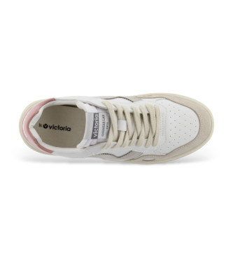 Victoria Sneakers Seoul in pelle effetto bianco 