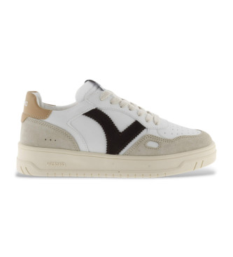 Victoria Lder Sneakers Seul Vit effekt