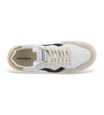 Victoria Lder Sneakers Seul Vit effekt