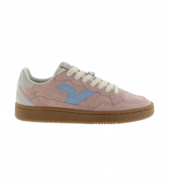 Victoria Zapatillas de Piel Smash Soft Suede rosa