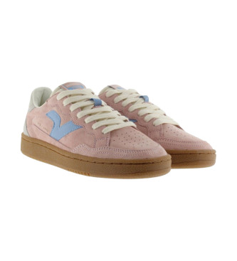 Victoria Smash Zacht Sude Leren Sneakers roze