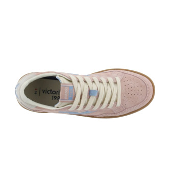 Victoria Smash Soft Suede Leather Sneakers pink