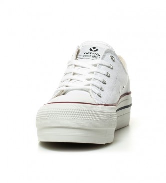 Victoria Sneakers white basketball style -Platform height: 4 cm