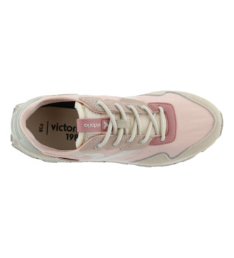Victoria Sapatos Wing Future em pele cor-de-rosa