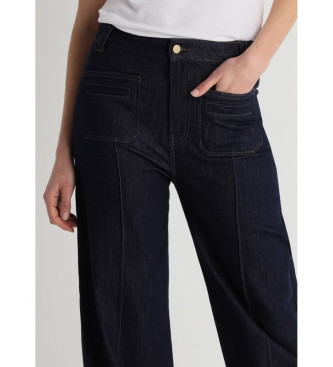 Victorio & Lucchino, V&L Jeans med marinebl plastronlommer