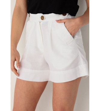 Victorio & Lucchino, V&L Short con bolsillos laterales blanco