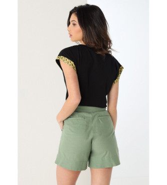 Victorio & Lucchino, V&L Short con bolsillos laterales verde